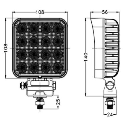 LED spot za automobil OSRAM LED/64W/10-30V IP68 5700K