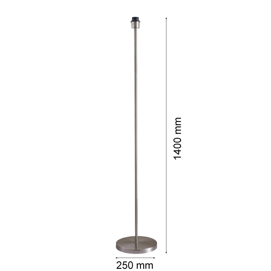 LED stojeća lampa TUNJA 1xE27/20W/230V prečnik 30 cm mat hrom/bela