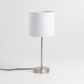 LED stona lampa 1xE14/5W/230V bela/matni hrom
