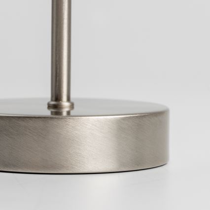 LED stona lampa 1xE14/5W/230V bela/matni hrom