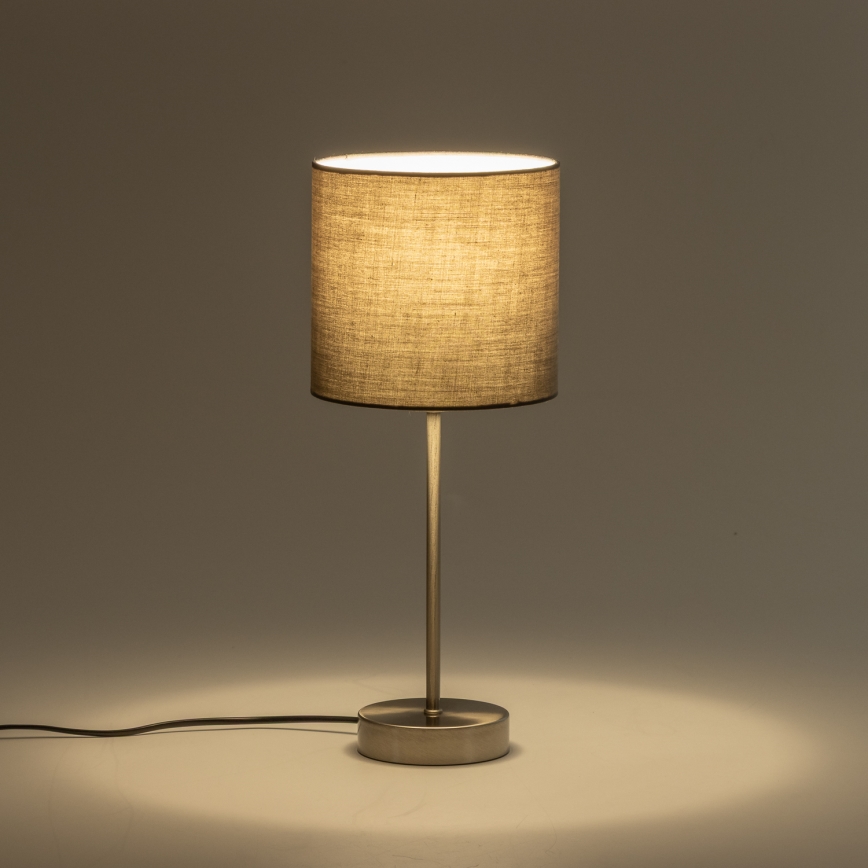 LED stona lampa 1xE14/5W/230V siva/mat hrom