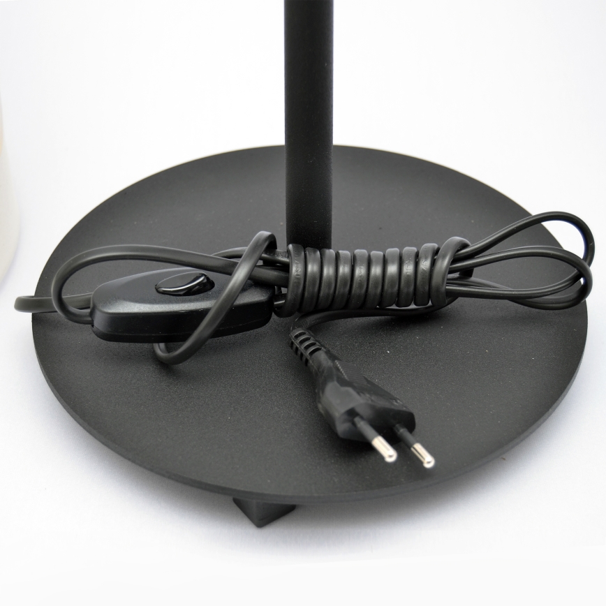 LED stona lampa HELEN 1xE27/15W/230V krem/crna/zlatna