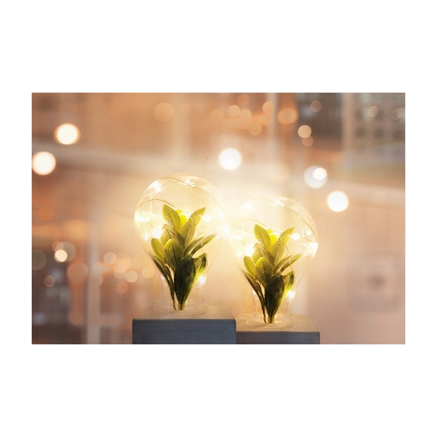 LED stona lampa LIV LED/2xAAA siva