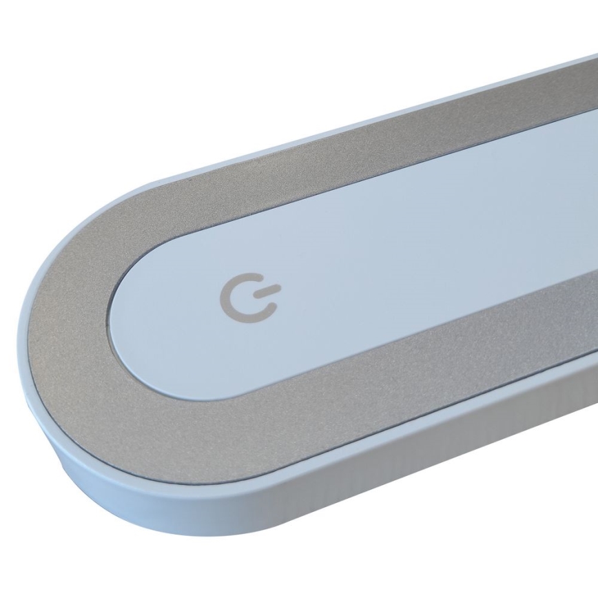 LED prigušiva dodirna stona lampa MADERA LED/7W/230V USB bela