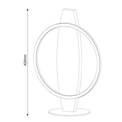 LED Stona lampa MELISA LED/10W/230V borovina
