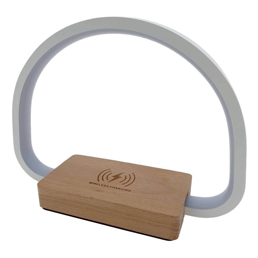 LED stona lampa prigušiva na dodir sa bežičnim punjenjem LED/10W/5V 3000/4500/7000K