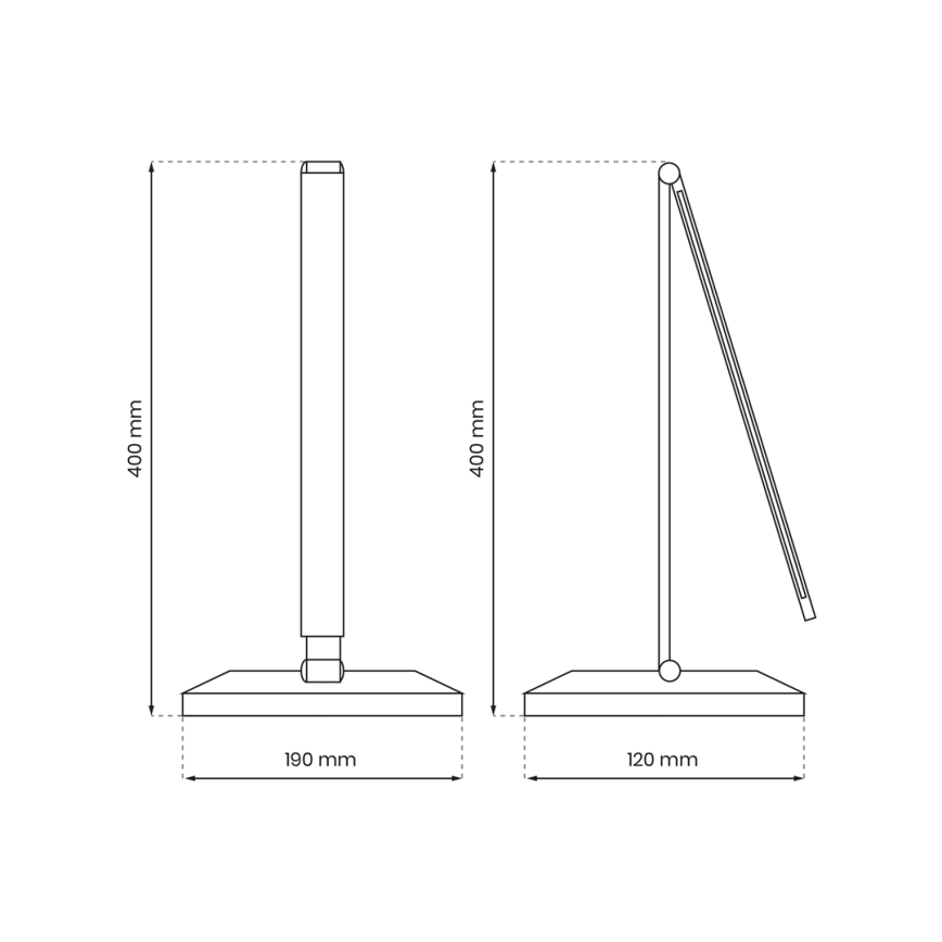 LED stona lampa sa bežičnim punjenjem VARIO LED/5W/230V 3000-6000K crna