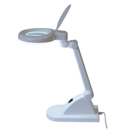 LED stona lampa sa lupom LED/6W/230V bela