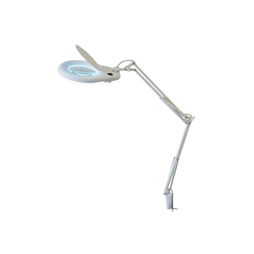 LED stona lampa sa povećalom LED/9W/230V bela/sjajni hrom