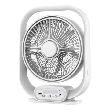 LED stona lampa sa ventilatorom LED/2W/230V, bela