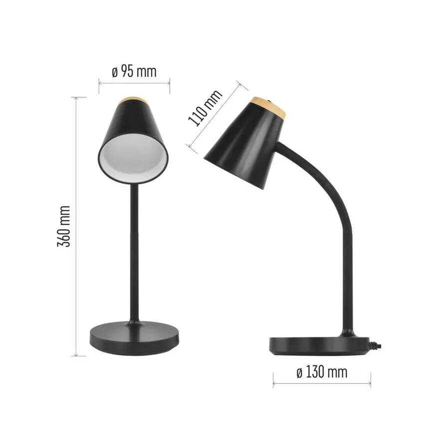 LED stona lampa TARA LED/4,5W/230V 4000K crna