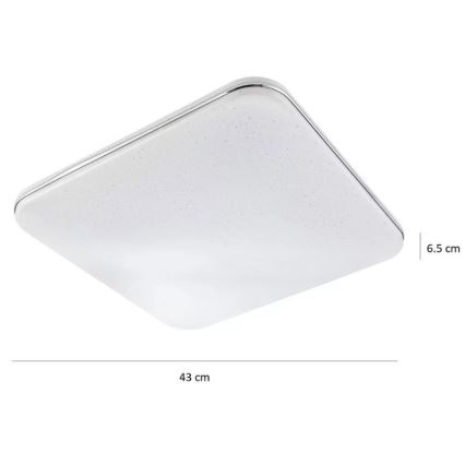LED stropna lampa SYRIUS, prigušiva, sa daljinskim upravljačem LED/72W/230V