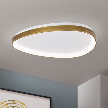 LED stropna svetiljka CHARLIE LED/48W/230V prečnik 65 cm zlatna