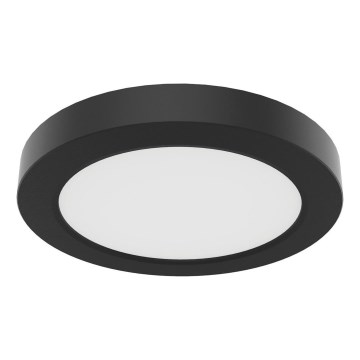 LED stropna svetiljka EVORA LED/6W/230V 3000/4000/6000K Ø 14 cm crna