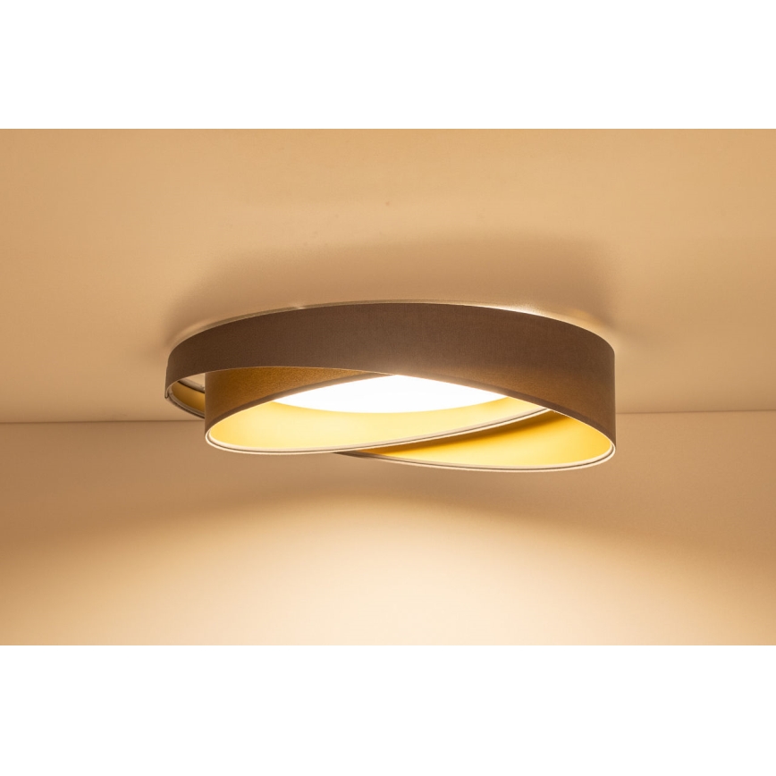 LED stropna svetiljka GALAXY MODERN LED/24W/230V preč. 55 cm siva/zlatna