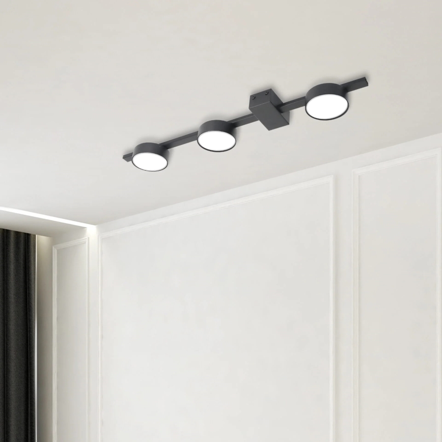 LED stropna svetiljka JOY 3xGX53/6W/230V crna