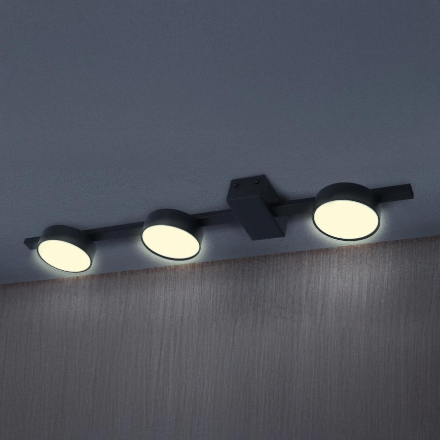 LED stropna svetiljka JOY 3xGX53/6W/230V crna