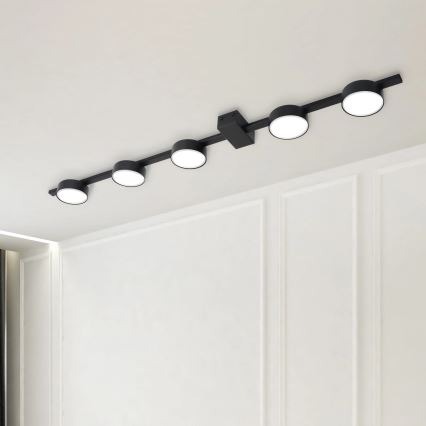 LED stropna svetiljka JOY 5xGX53/6W/230V crna