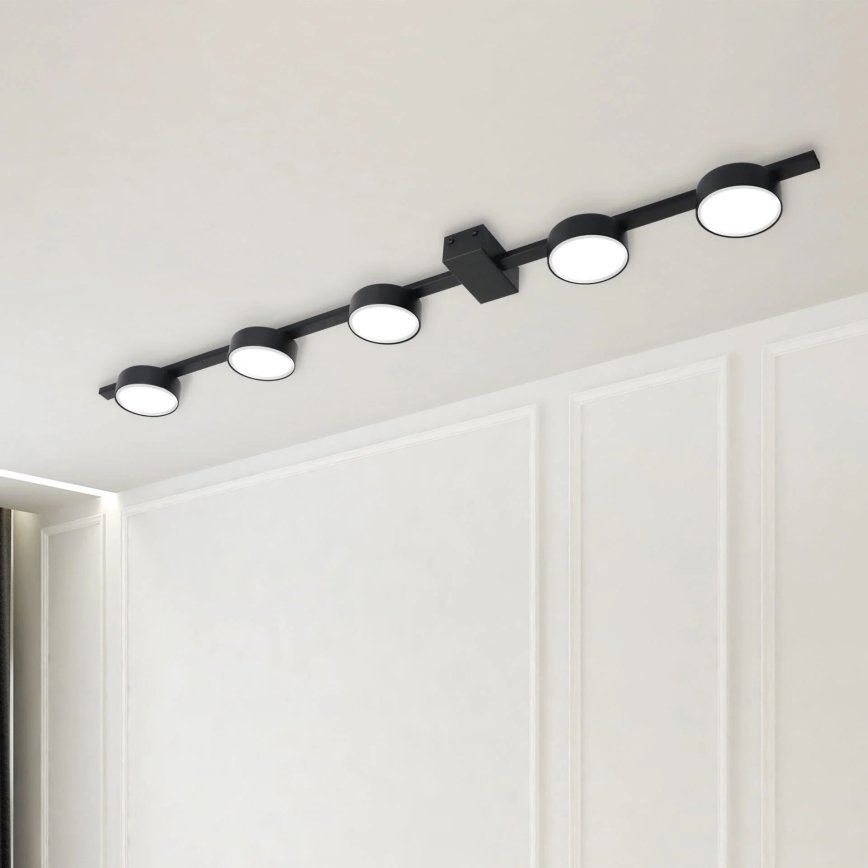 LED stropna svetiljka JOY 5xGX53/6W/230V crna