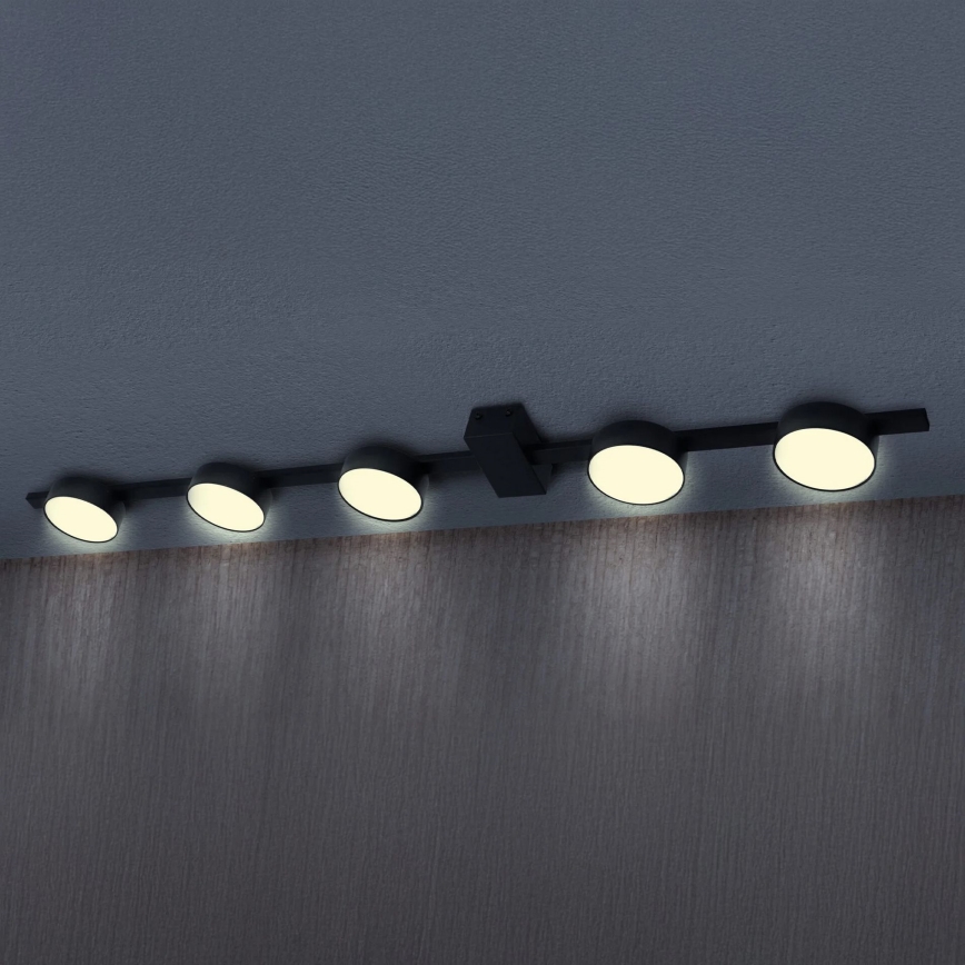 LED stropna svetiljka JOY 5xGX53/6W/230V crna