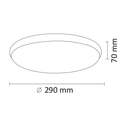 LED stropna svetiljka KERN LED/15W/230V nikl