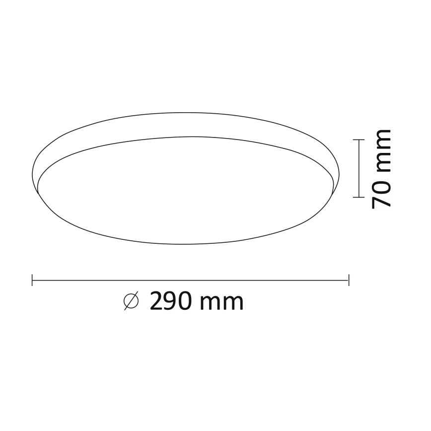 LED stropna svetiljka KERN LED/15W/230V nikl