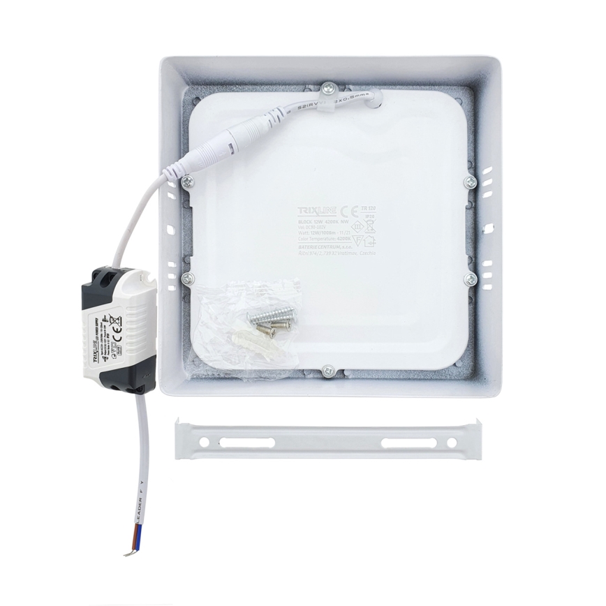 LED stropna svetiljka LED/12W/230V 2700K 16,3x16,3 cm bela