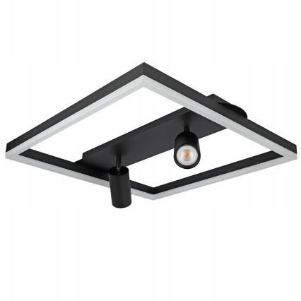 LED stropna svetiljka LED/38W/230V + 2xGU10/30W crna