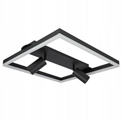 LED stropna svetiljka LED/38W/230V + 2xGU10/30W crna