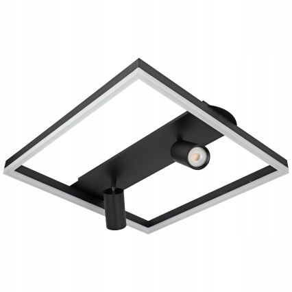 LED stropna svetiljka LED/38W/230V + 2xGU10/30W crna