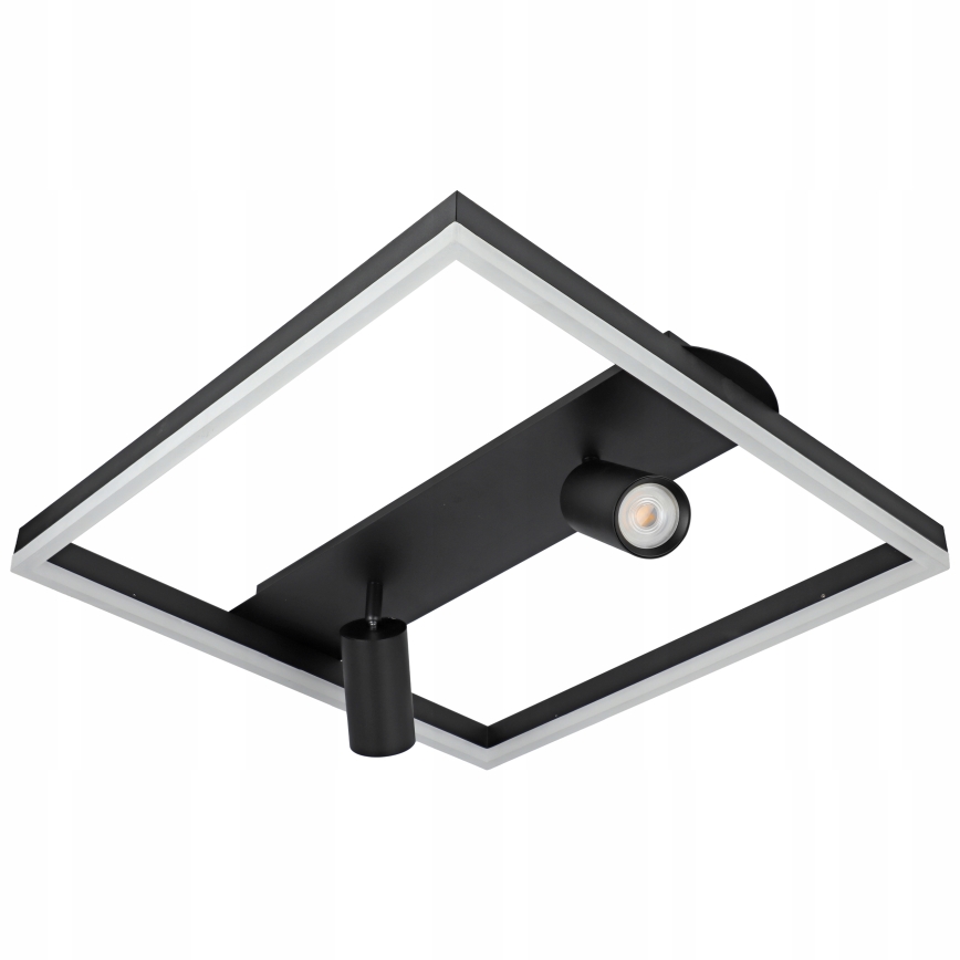 LED stropna svetiljka LED/38W/230V + 2xGU10/30W crna