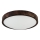 LED stropna svetiljka OAK SMOKY SLIM LED/36W/230V 4000K prečnik 37 cm hrast/tamno braon