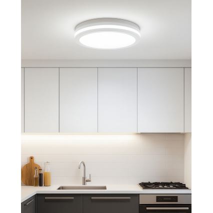LED plafonsko svetlo za kupatilo sa senzorom pokreta LED/20W/230V 3000/4000/6500K Ø 23 cm IP54 belo