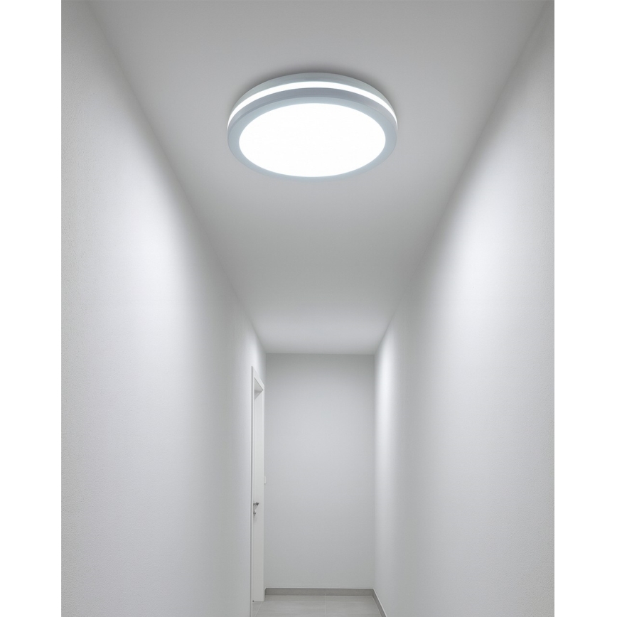 LED plafonsko svetlo za kupatilo sa senzorom pokreta LED/20W/230V 3000/4000/6500K Ø 23 cm IP54 belo