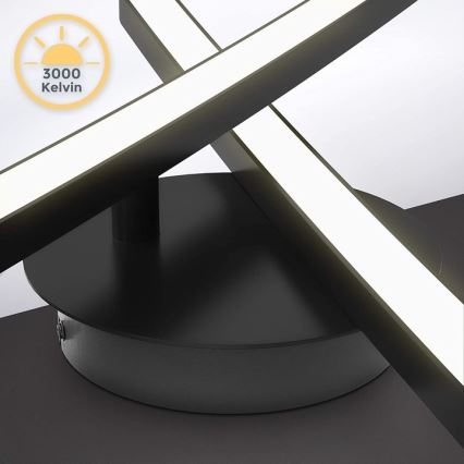 LED stropno svetlo 2xLED/6W/230V 3000K crno