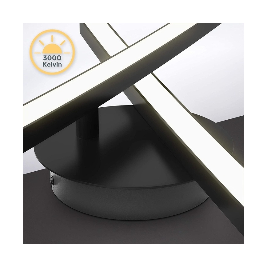 LED stropno svetlo 2xLED/6W/230V 3000K crno