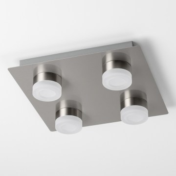 LED stropno svetlo 4xLED/4W/230V mat hrom