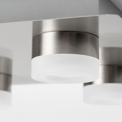 LED stropno svetlo 4xLED/4W/230V mat hrom