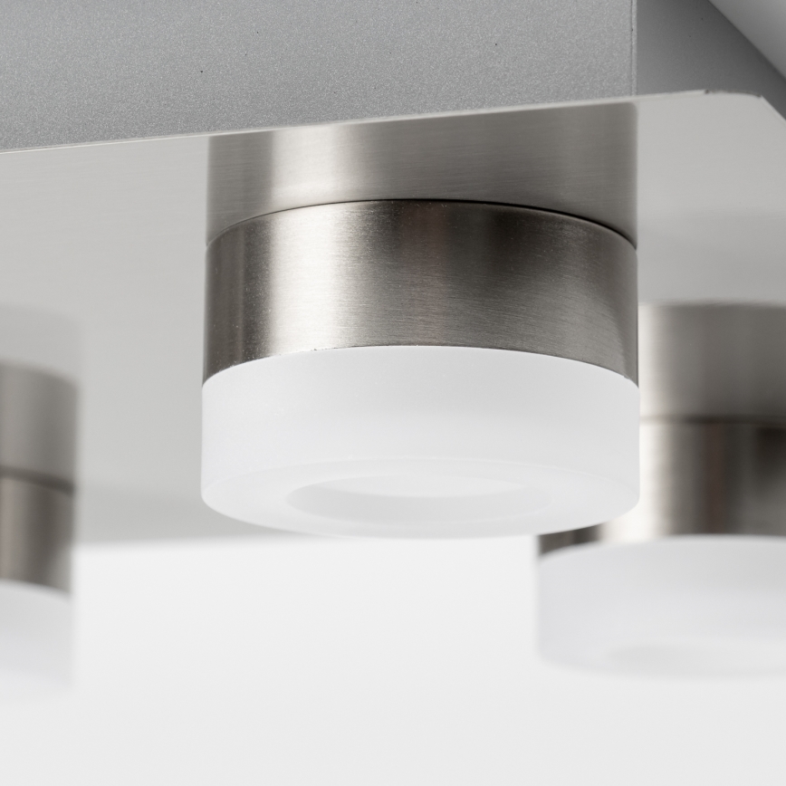 LED stropno svetlo 4xLED/4W/230V mat hrom