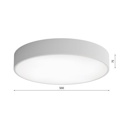 LED Stropno svetlo CLEO LED/69W/230V 3000K pr. 50 cm siva