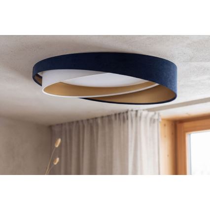 LED stropno svetlo GALAXY MODERN LED/24W/230V pr. 55 cm plavo/belo/zlatno
