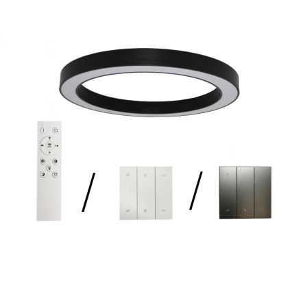 LED stropno svetlo LED/115W/230V 3000/4000/6500K Ø 120 cm crno