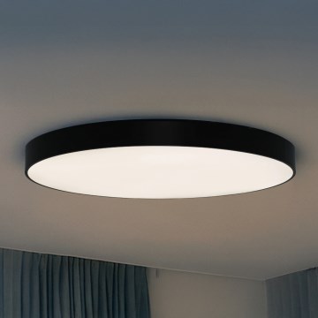 LED stropno svetlo LED/200W/230V 3000/4000/6500K prečnik 100 cm crno