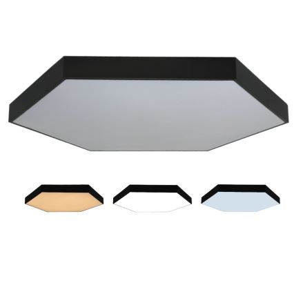 LED stropno svetlo LED/240W/230V 3000/4000/6500K prečnik 120 cm crna