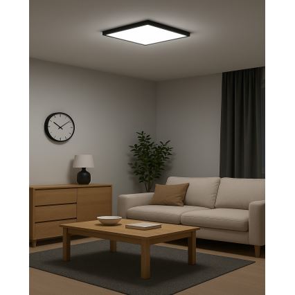 LED stropno svetlo LED/32W/230V 3000/4000/6500K 40x40 cm crno