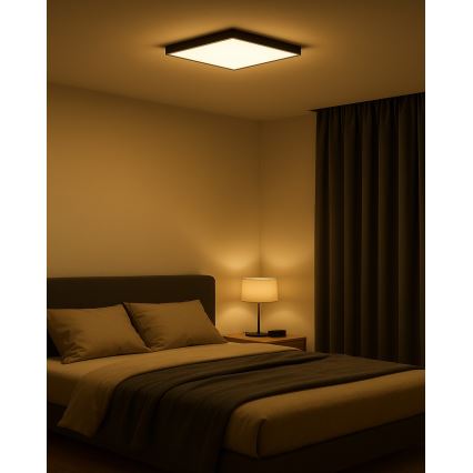 LED stropno svetlo LED/32W/230V 3000/4000/6500K 40x40 cm crno