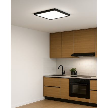 LED stropno svetlo LED/32W/230V 3000/4000/6500K 40x40 cm crno