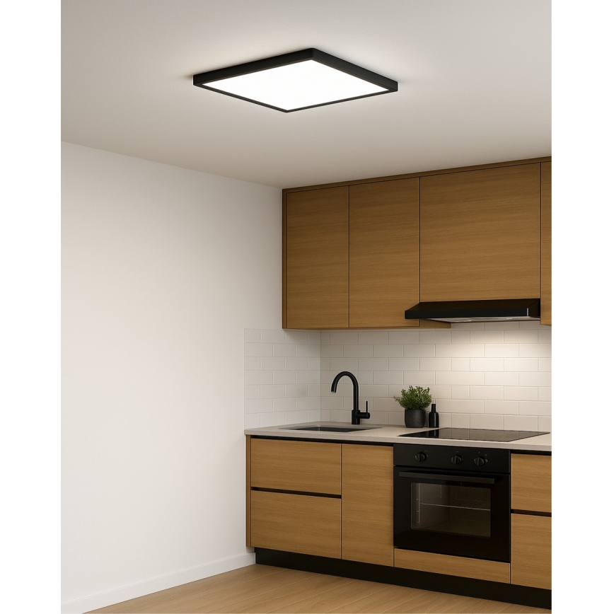LED stropno svetlo LED/32W/230V 3000/4000/6500K 40x40 cm crno