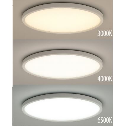 LED stropno svetlo LED/40W/230V 3000/4000/6500K prečnik 50 cm belo