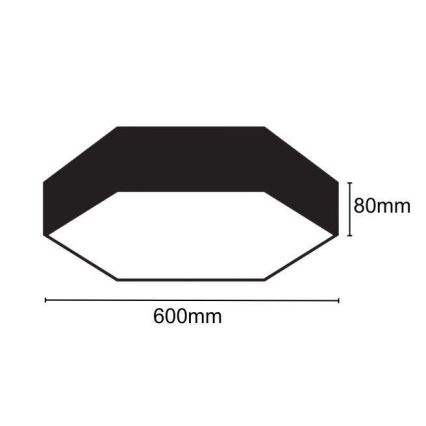 LED stropno svetlo LED/40W/230V 4000K prečnik 60 cm